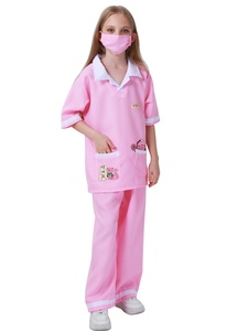 Tenues de jeu de rôle infirmière et médecin pour enfants XJ, ensembles de blouses unisexes pour la maternelle, vêtements de performance, vente chaude transfrontalière - Product Image 4