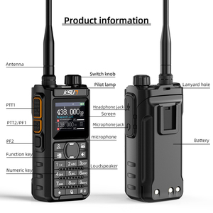 Ksun uv108d 5 Wát Long Range <span class=keywords><strong>Dual</strong></span> <span class=keywords><strong>Band</strong></span> cầm tay hai cách phát thanh Walkie talkies noaa <span class=keywords><strong>UHF</strong></span> <span class=keywords><strong>VHF</strong></span> Amateur ham đài phát thanh - Product Image 6