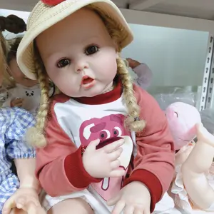 Realistic Reborn Baby Toddler Girl With Blonde Vurly Hair That Touch Real Best Reborn Toy Dolls for Children