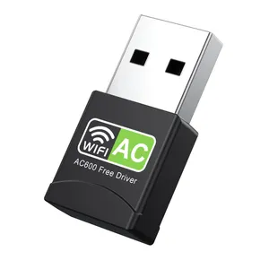 USB Wifi Adapter Miễn Phí Vận Điều Khiển 600Mbps USB 2.0 Wifi Dongle 802.11 Ac Mạng Không Dây Card Adapter Với Dual Band 2.4G Cho PC/Des