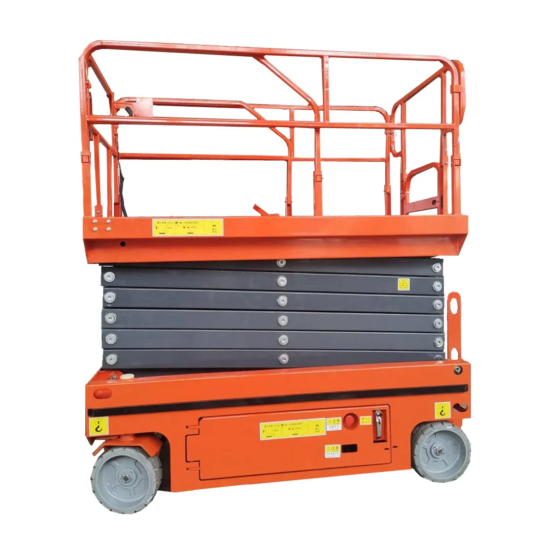 WELIFTRICH 300KG 8000มม.ประเภทกรรไกรสำหรับหลังคา Repair Cargo หยิบ Self-Propelled Scissor Lift