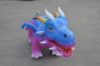 Scooter électrique animatronique dinosaure à monnayeur pour enfants, modèle CET Parc d'attractions, pour balades d'enfants
