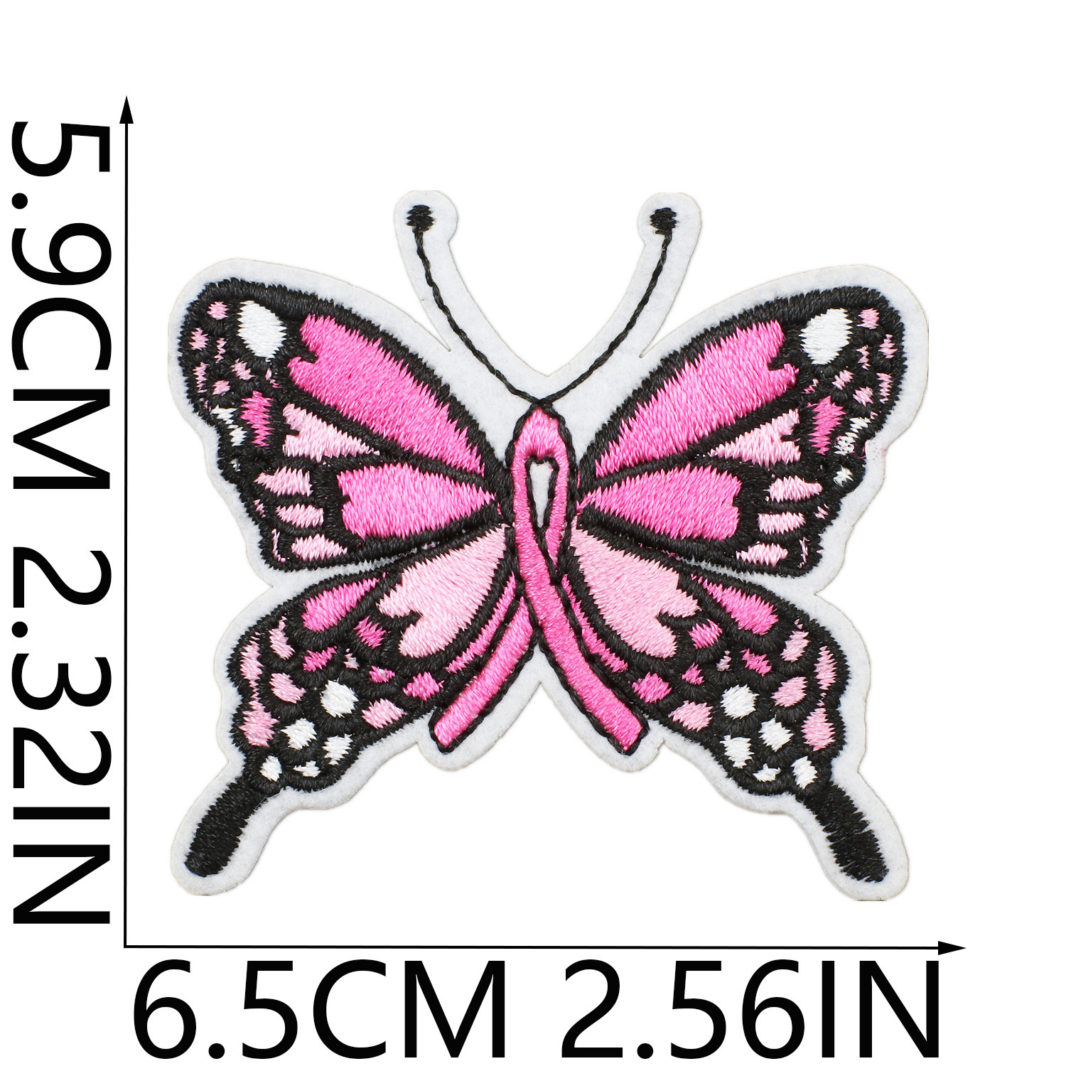 Embroidery Pink Ribbon Patches Heat Transfer Breast Cancer Awareness ...
