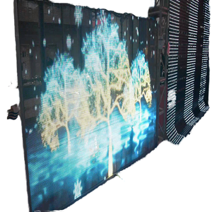 Ngoài trời lưới màn hình <span class=keywords><strong>LED</strong></span> màn hình hiển thị HD Video tường màn hình ngoài trời đầy đủ màu sắc mỏng ledwall tùy chỉnh cho sân khấu buổi hòa nhạc - Product Image 2