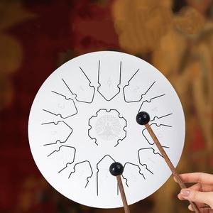 Tambor de lengüetas de acero de 12 pulgadas y 13 notas para principiantes, sonido curativo de Buda, instrumento de percusión de mano sin preocupaciones - Product Image 3