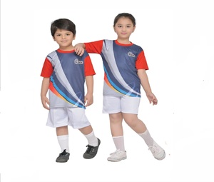 Camiseta de fútbol personalizada al por mayor más vendida, camiseta y pantalones cortos deportivos para niños, uniforme de tiro con arco, uniforme de bolos - Product Image 3