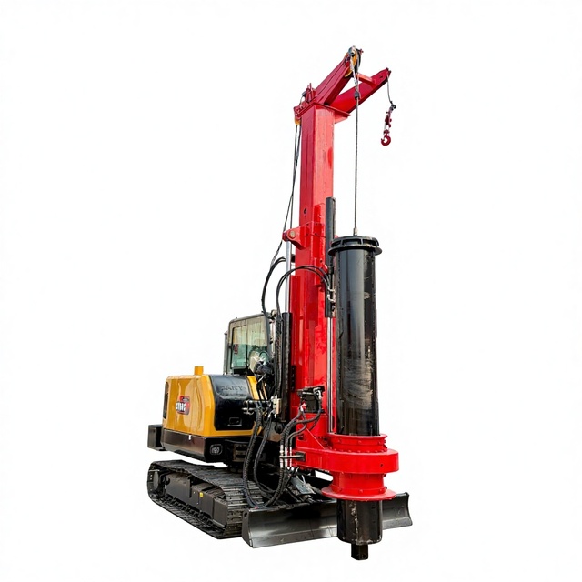 New DR-60 High Frequency Hydraulic Mini Rotary Drilling Rig with Gear Core Fully Hydraulic System Small Scale Piling Machine