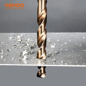 KENDO 29Pc Cobalt Steel <b>Drill</b> <b>Bit</b> Set 1/16 1/2 Inch M35 <b>Titanium</b> Finish 135 Degrees Cutting Angle - Product Image 6