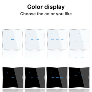 LangYeao 1 2 3 4 Gang moderno Tuya WiFi interruttore della luce neutro filo di vetro retroilluminato pannello di vetro per automazione domestica intelligente - Product Image 2