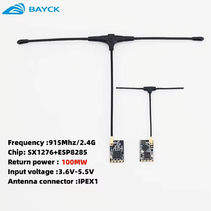 Récepteur NANO ExpressLRS BAYCK ELRS 915 MHz / 2,4 GHz avec antenne de type T, léger, moulage privé, compatible avec la mise à niveau Wi-Fi pour drones - Product Image 2