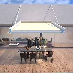 Pérgola <span class=keywords><strong>colgante</strong></span> de PVC con luces LED Pabellón de toldo de techo plegable para espacios al aire libre - Product Image 1