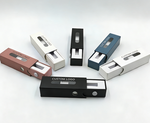 Scatola a cassetto personalizzata ecologica a prova di bambino con serratura di sicurezza a pulsante, goffratura glitterata, colore elettronico per cartucce - Product Image 4