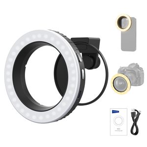 <span class=keywords><strong>NEEWER</strong></span> BASICS M22 67mm <span class=keywords><strong>Anneau</strong></span> <span class=keywords><strong>lumineux</strong></span> LED, lumière d'appoint bicolore pour selfie, compatible avec les coques de téléphone/les objectifs d'appareil photo - Product Image 1