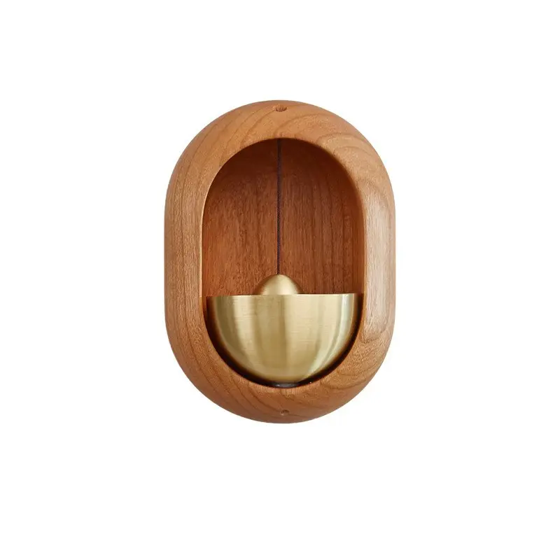 Hot Sale Custom Black Walnut Mini Acoustic Magnetic Door Bell for Home Decor