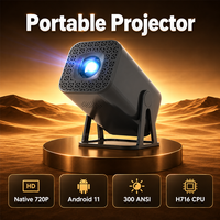 Proyektor Mini Portabel Android 11 Native 720P Smart WiFi Mendukung Dekoding Video 8K untuk Permainan Luar Ruangan dan Home Cinema