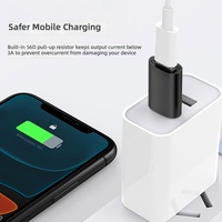 Adaptateur Mini USB vers Type-C en alliage d'aluminium pour transfert de données haute vitesse et sortie CC pour ordinateur portable, appareil photo, GoPro, MP3 (vente en gros)