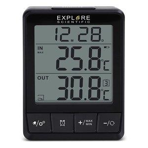 Multifunctional Wireless Sensor <b>Room</b> <b>Thermometer</b> (7x3.7x9.7cm) Black WSH002 - Product Image 2