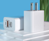 2 in1 2 in 1 12w Typ c PD QC Schnell ladung Handy USB-Wand ladegerät Typ c Typ-c USB-Wand ladegerät