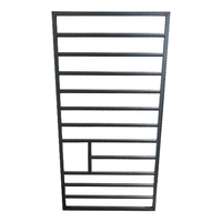 Barras antirrobo para ventanas, diseño moderno, color negro, tamaño personalizado