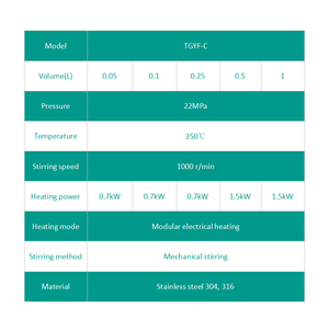 Recipiente de reacción Reactor de alta presión Reactores de autoclave de sobremesa de laboratorio - Product Image 6