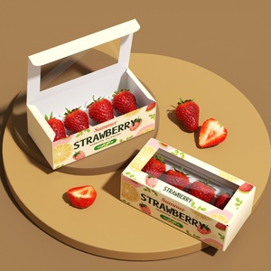 Cao cấp tùy chỉnh Kraft hộp giấy cán bóng PVC cửa sổ rõ ràng cho mỹ phẩm thực phẩm bánh đồ uống bao bì có tính năng miếng bọt biển - Product Image 3