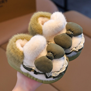 Winter Classic Closed Toe Anti-slip Soft Sole Breathable Odor-Proof Warm Insulated <b>Home</b>-Use Cotton <b>Slippers</b> - Product Image 3