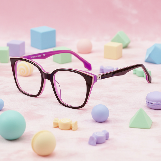 Kids Cat Eye Eyeglasses Frames with 180° Flip Wholesale Various Colors Fashionable Eye Glass Frames