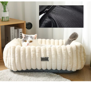Washable Orthopedic Dog <b>Bed</b> with Removable Cover Square Thickened Soft Calming Sleeping Puppy <b>Bed</b> Indoor - Product Image 3