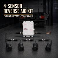 Camion Bus Auto L'aide D'inverse de voiture De Sauvegarde Radar Numérique Détecteur De marche arrière Parking Capteur Kits avec 4 Capteur pour Véhicules Lourds