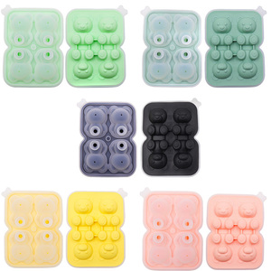 Moule à glaçons en silicone personnalisé en forme d'ours de dessin animé, fait maison, pour la fabrication de glaces - Product Image 2