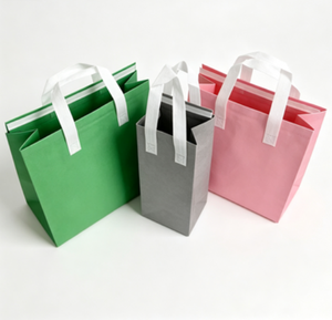 PP Non Woven Aluminum Foil Durable Disposable Cooler Bag for Snack Small <b>Takeaway</b> <b>Coffee</b> Food Delivery Thermal Insulated Bag - Product Image 2