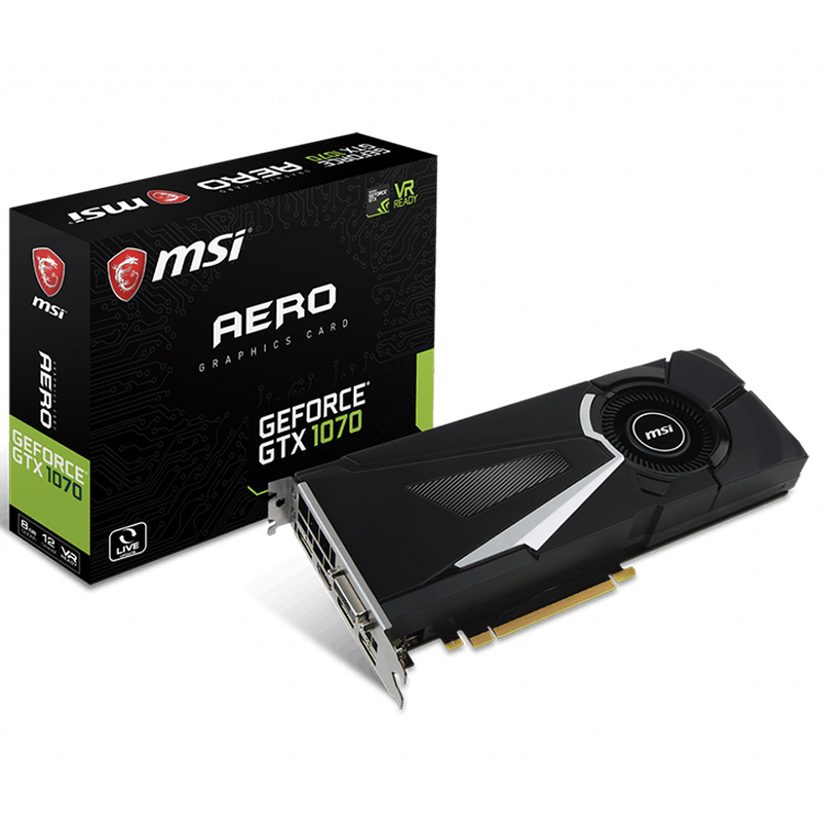 MSI GeForce GTX 1070 AERO ITX 8G - 動作品 gtx 1070, fan