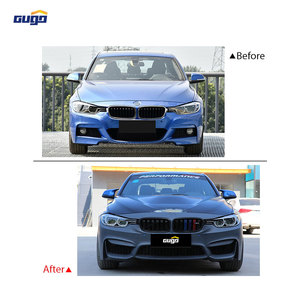 GUGO 2013-2019 for BMW 3 SERIES F30/F35 Bodykit New Front Rear <strong>Bumper</strong> Upgrade to M3 Model Auto Parts - Product Image 2
