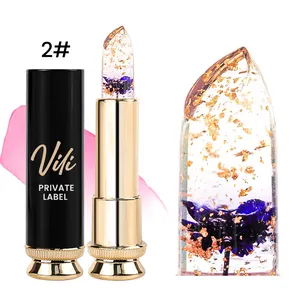 Transparent Temperature-Change Lipstick Stick Form Mineral and Herbal Ingredient Supplied by Makeup Suppliers