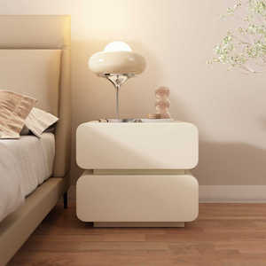 Muebles <span class=keywords><strong>de</strong></span> Dormitorio Precio al por Mayor Mesita <span class=keywords><strong>de</strong></span> <span class=keywords><strong>Noche</strong></span> <span class=keywords><strong>de</strong></span> Madera Estilo Nórdico Moderno <span class=keywords><strong>de</strong></span> Lujo Ligero y Sencillo para el Hogar con Cajones - Product Image 2