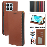Étui de téléphone portable à rabat magnétique antichoc avec béquille pour Honor X9A X8B Magic 6 Lite Magic 6 Pro 90 Pro 5G avec fente pour carte