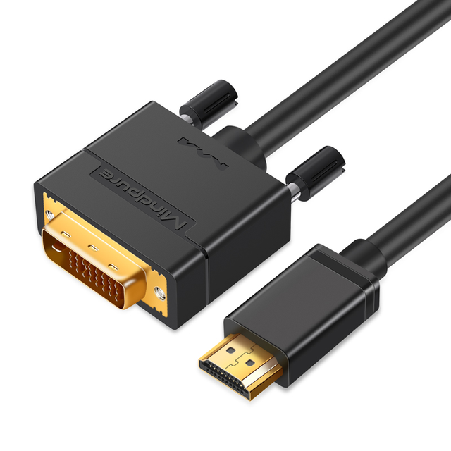 HDMI to DVI Cable 4K 60Hz Bi-Directional Coaxial Gold Plated Male to Male 1.5m-5m for HDTV Laptop PC DVD