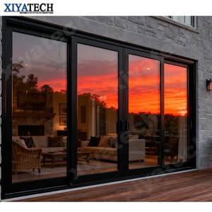 Xiyatech thiết kế hiện đại khung cửa trượt nhiệt phá vỡ nhôm Patio ban công nhôm đôi kính cửa trượt không thấm nước - Product Image 1