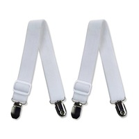 Attaches pour draps de lit, sangles élastiques croisées, réglables, antidérapantes, pour maintenir les draps-housses, les protège-matelas, les housses de canapé