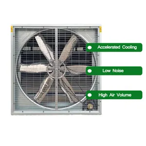 Industriële Zware Hamer Ventilatie Uitlaat Ventilator Power 5.5 Kwh 50 Inch Uitlaat Ventilator 415V