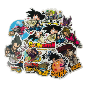 Custom holographic stickers free proofing cartoon anime Narutoes sticker