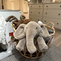 Peluche Éléphant Smudge Super Douce avec Rembourrage en Coton PP pour les Jeunes (15-35 Ans) – Doudou Unisexe Réconfortant