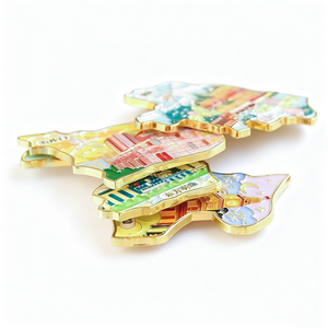 Nouvelle Idée Métal Architecture Urbaine Aimants De Réfrigérateur Souvenir Touristique Personnalisé Puzzle 3D <span class=keywords><strong>Comme</strong></span> Aimant De Réfrigérateur - Product Image 5