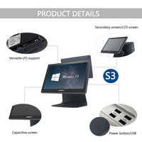 LongFly 15.6 pouces Windows Pos tablette tout en un écran tactile restaurant supermarché J6412 système de point de vente