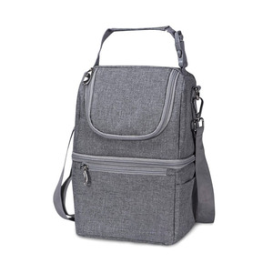 Sac isotherme à double couche avec bandoulière réglable, sac isotherme imperméable - Product Image 1