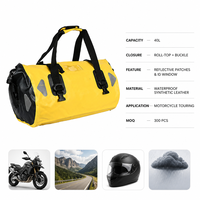 Sac à dos étanche pour moto 40L en microfibre et cuir synthétique pour garçons, idéal pour les voyages et le rafting en extérieur