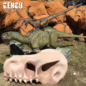 Dinosaure <span class=keywords><strong>de</strong></span> combat animatronique coloré 3D pour espaces publics Écoles pour garderie École maternelle Centre commercial Aéroport Métal - Product Image 3