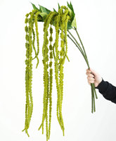 Amaranthus suspendu en cascade à 8 branches - Style Jardin Luxuriant - Décoration florale permanente pour arche de mariage et événements