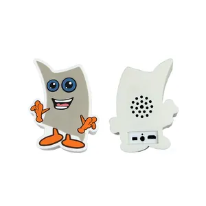 Custom Design Cartoon Figuur Dier Vorm Draagbare Pvc Bt Speaker Voor Mobiele Telefoon 3W Bt Speaker