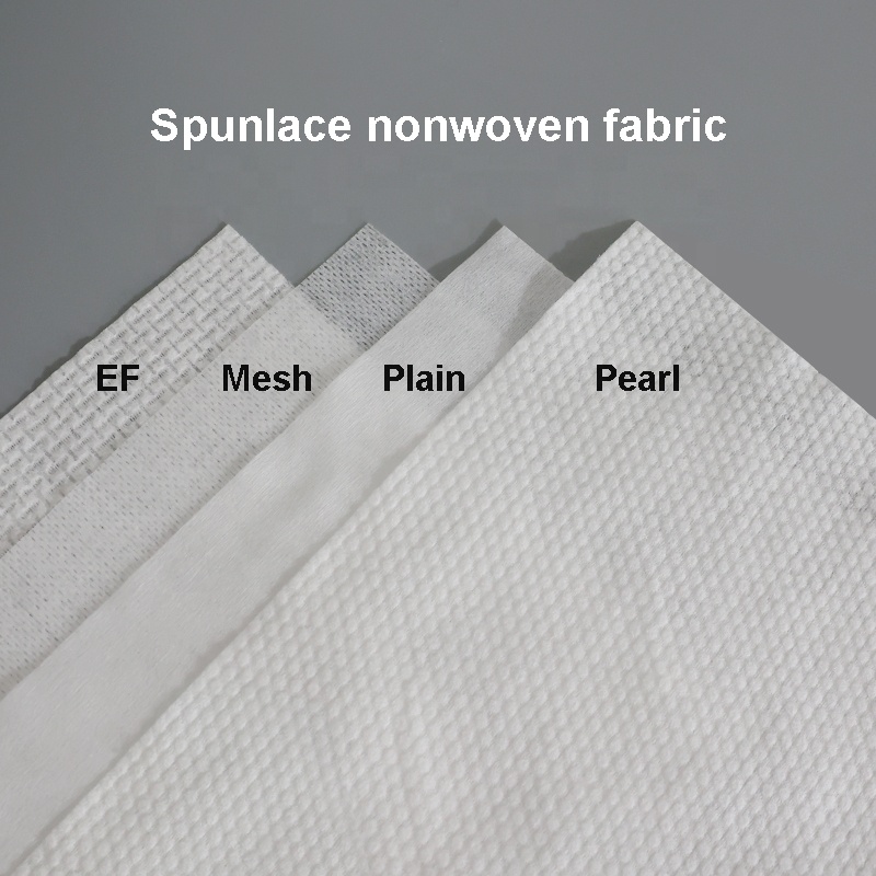 38GSM 30%viscose 70%polyester Wet Tissue Raw Materials Spunlace Non-woven Fabric Plain/Dot/mesh Non Woven Fabric for Wet Wipes